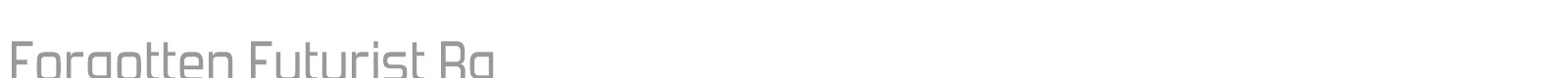 Forgotten Futurist font preview